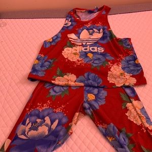 Adidas’s floral two piece set